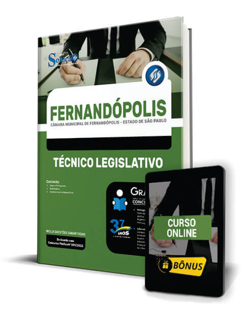 Estude com a Apostila Concurso Câmara de Fernandópolis - SP 2022 - Técnico Legislativo