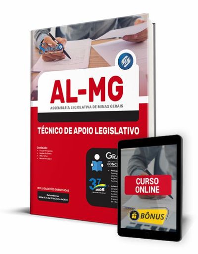 Apostila para Concurso AL MG 2022 Técnico de Apoio Legislativo - impressa e PDF download