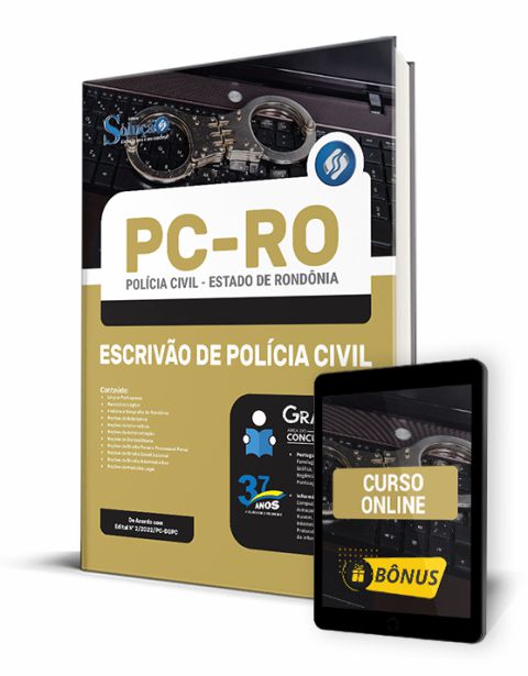 Apostila Concurso PC RO 2022 Escrivão de Polícia Civil