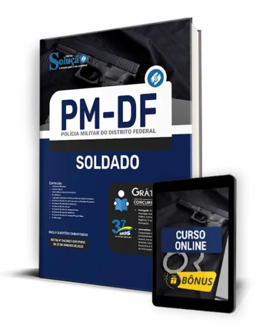 Apostila PM DF 2023 - Soldado - Material de estudos completo impresso e PDF Download