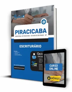 Apostila Prefeitura de Piracicaba Escriturário 2023