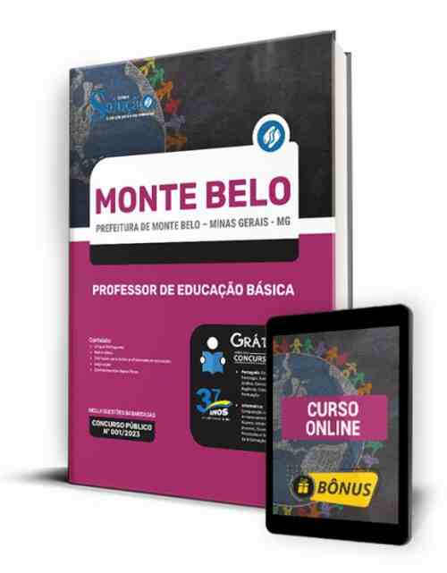 Apostila Monte Belo MG 2023 Professor de Educação Básica
