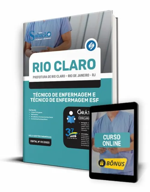 Apostila Rio Claro RJ 2023 Técnico de Enfermagem