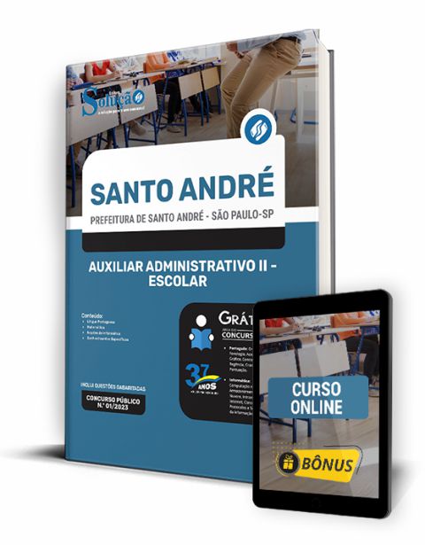 Apostila Prefeitura de Santo André Auxiliar Administrativo II - Escolar