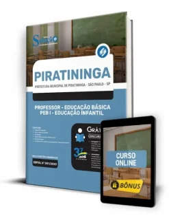 Apostila Prefeitura de Piratininga SP 2023 Professor PEB I