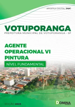Apostila Prefeitura de Votuporanga - SP 2023 - Agente Operacional - Pintura