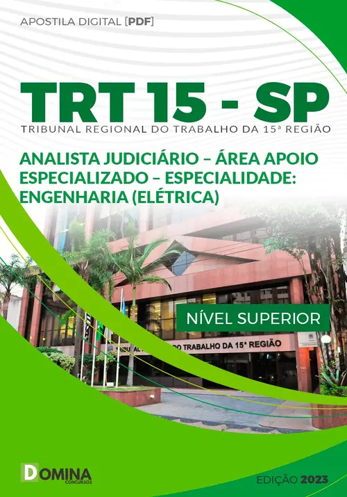 Apostila TRT SP 2023 - Analista Jud. Engenharia Elétrica