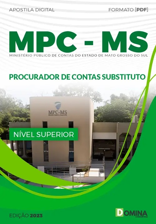 Apostila MPC MS 2023 - Procurador de Contas Substituto