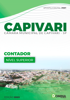 Apostila Câmara de Capivari SP 2023 - Contador