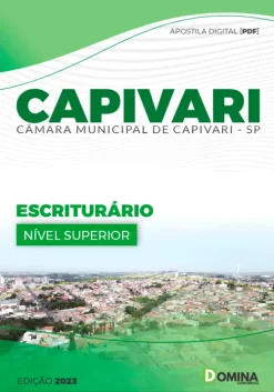 Apostila Câmara de Capivari SP 2023 - Escriturário