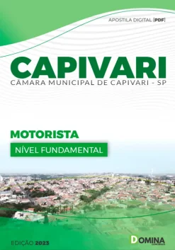 Apostila Câmara de Capivari SP 2023 - Motorista