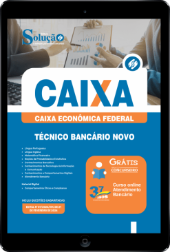Download Apostila Caixa PDF 2024 - Técnico Bancário