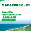 Apostila Analista Psicologia Macaeprev RJ 2024