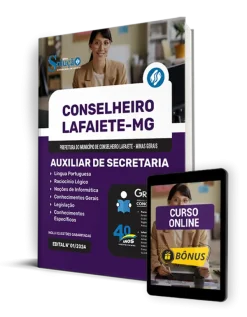 Apostila Auxiliar de Secretaria Conselheiro Lafaiete - MG 2024