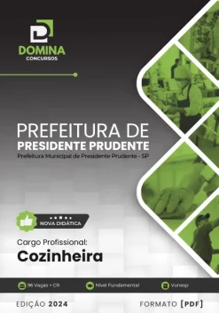 Apostila Cozinheira Presidente Prudente SP 2024