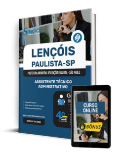 Apostila Prefeitura de Lençóis Paulista - SP 2025 - Assistente Técnico Administrativo | Editora Solução
