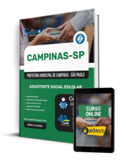 Apostila Prefeitura de Campinas - SP 2025 - Assistente Social Escolar | Editora Solução