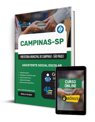 Apostila Prefeitura de Campinas - SP 2025 - Assistente Social Escolar 1 Apostila Prefeitura de Campinas - SP 2025 - Assistente Social Escolar | Editora Solução