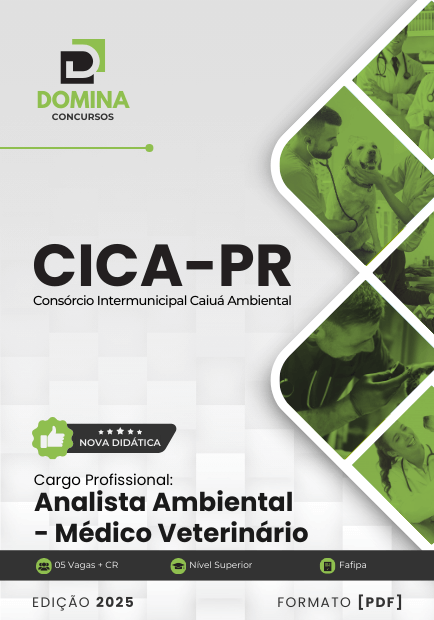 Apostila Analista Ambiental - Médico Veterinário CICA PR 2025 1 Apostila Analista Ambiental - Médico Veterinário CICA PR 2025