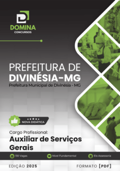 Apostila Auxiliar de Serviços Gerais Divinésia MG 2025