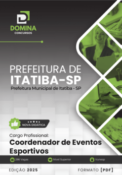 Apostila Coordenador de Eventos Esportivos Itatiba SP 2025