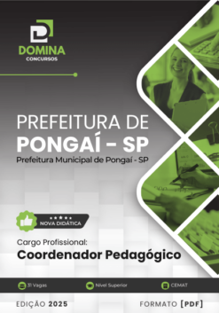 Apostila Coordenador Pedagógico Pongaí SP 2025