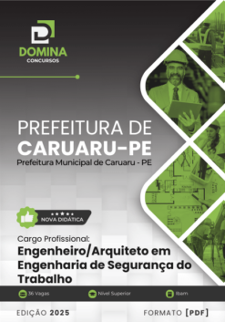 Apostila Engenheiro Segurança do Trabalho Caruaru PE 2025