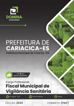Apostila Fiscal Municipal de Vigilância Sanitária Cariacica ES 2025