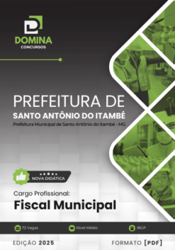 Apostila Fiscal Municipal Santo Antônio do Itambé MG 2025
