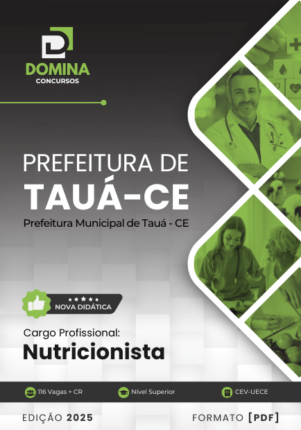 Apostila Nutricionista Tauá CE 2025 1 Apostila Nutricionista Tauá CE 2025