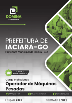 Apostila Operador de Máquinas Pesadas Iaciara GO 2025