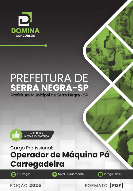 Apostila Operador de Pá Carregadeira Serra Negra SP 2025 1 Apostila Operador de Pá Carregadeira Serra Negra SP 2025