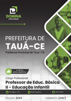 Apostila Professor de Educação Infantil Tauá CE 2025