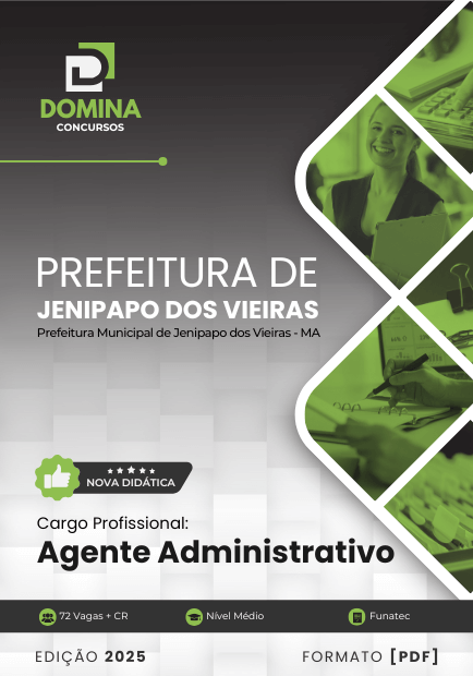 Apostila Agente Administrativo Jenipapo dos Vieiras MA 2025 1 Apostila Agente Administrativo Jenipapo dos Vieiras MA 2025