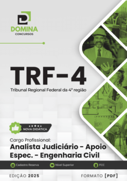 Apostila Analista Judiciário Engenharia Civil TRF 4 2025