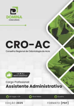 Apostila Assistente Administrativo CRO AC 2025