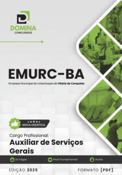 Apostila Auxiliar de Serviços Gerais EMURC BA 2025