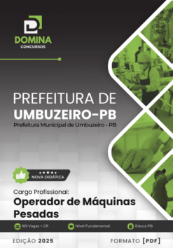 Apostila Operador de Máquinas Pesadas Umbuzeiro PB 2025