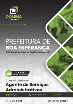 Apostila Agente de Serviços Administrativos Boa Esperança MG 2025