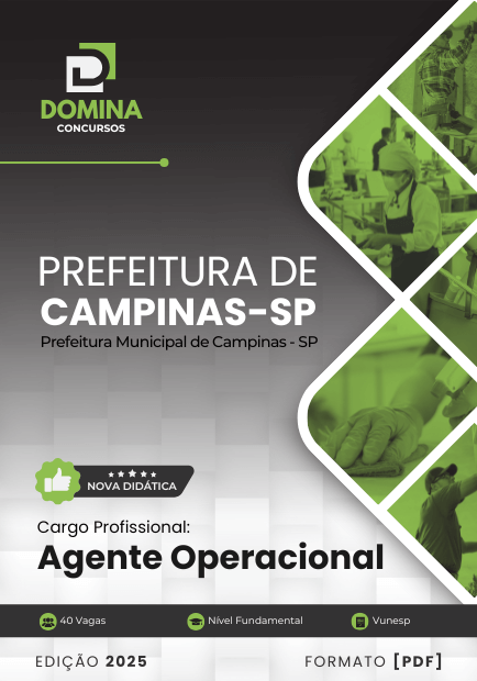 Apostila Agente Operacional Campinas SP 2025 1 Apostila Agente Operacional Campinas SP 2025