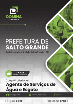 Apostila Agente Serviços Água e Esgoto Salto Grande SP 2025