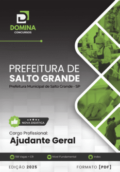 Apostila Ajudante Geral Salto Grande SP 2025