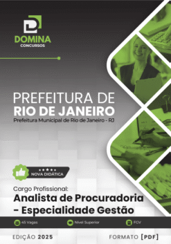 Apostila Analista de Procuradoria Gestão Rio de Janeiro RJ 2025