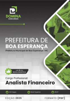 Apostila Analista Financeiro Boa Esperança MG 2025