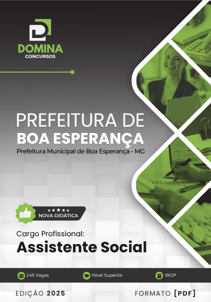 Apostila Assistente Social Boa Esperança MG 2025 2 Apostila Assistente Social Boa Esperança MG 2025