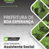 Apostila Assistente Social Boa Esperança MG 2025