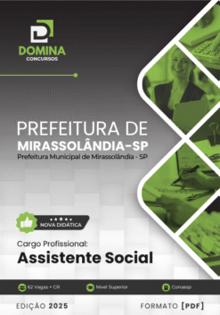 Apostila Assistente Social Mirassolândia SP 2025
