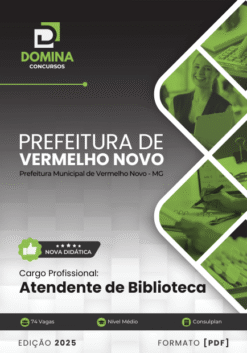 Apostila Atendente Biblioteca Vermelho Novo MG 2025