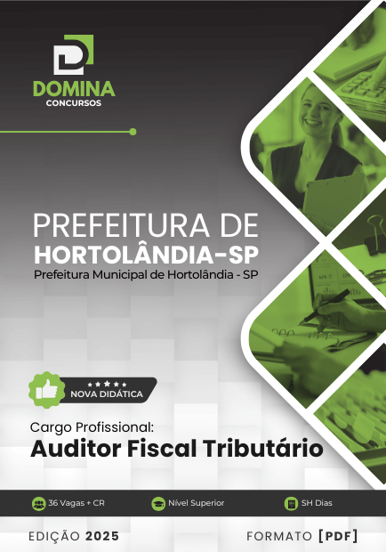 Apostila Auditor Fiscal Tributário Hortolândia SP 2025 1 Apostila Auditor Fiscal Tributário Hortolândia SP 2025