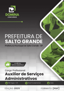 Apostila Auxiliar de Serviços Administrativos Salto Grande SP 2025